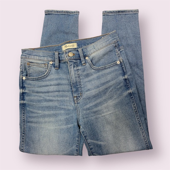 Madewell 10" High-Rise Skinny Crop Jeans in Horne Wash size 28 - Picture 10 of 11